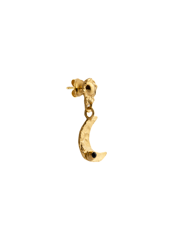 Pulette single earring in gold vermeil