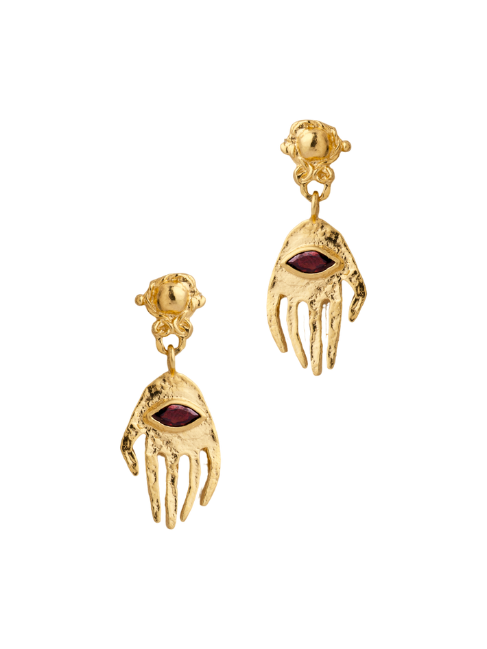 Custodia earrings in gold vermeil