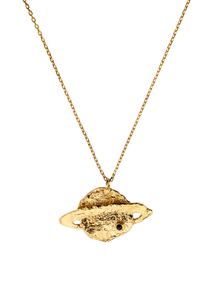 Saturnia necklace in gold vermeil