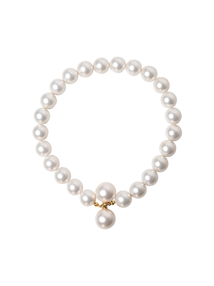 Bandage pearl necklace