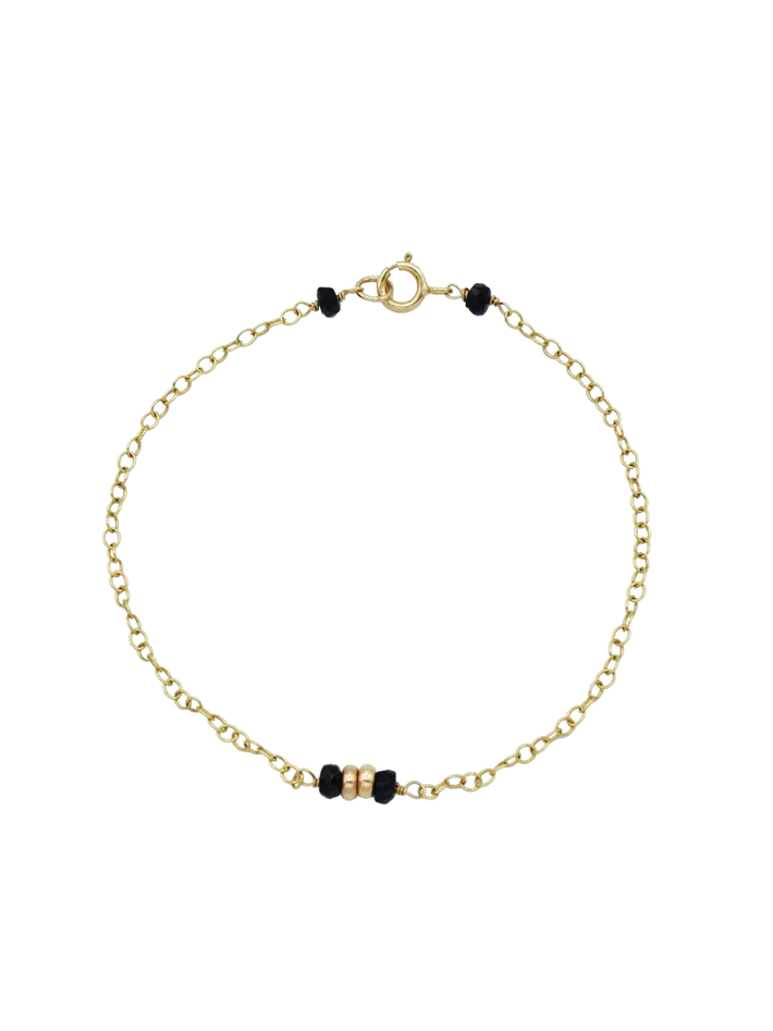 Gold and tourmaline bracelet