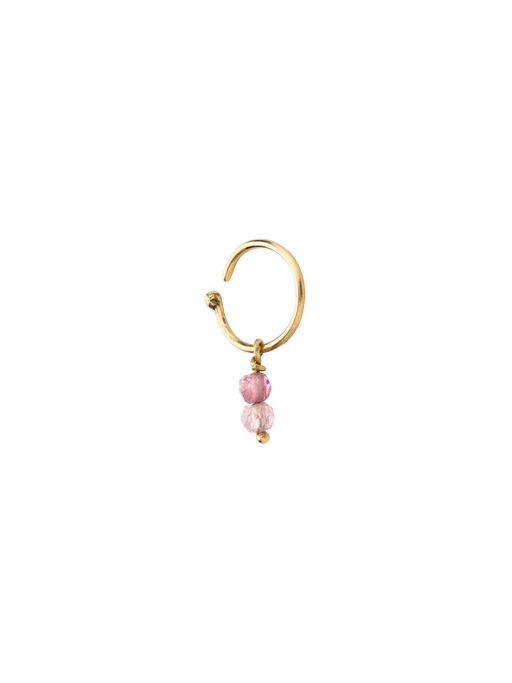 Twist gemstone charm drop earring photo