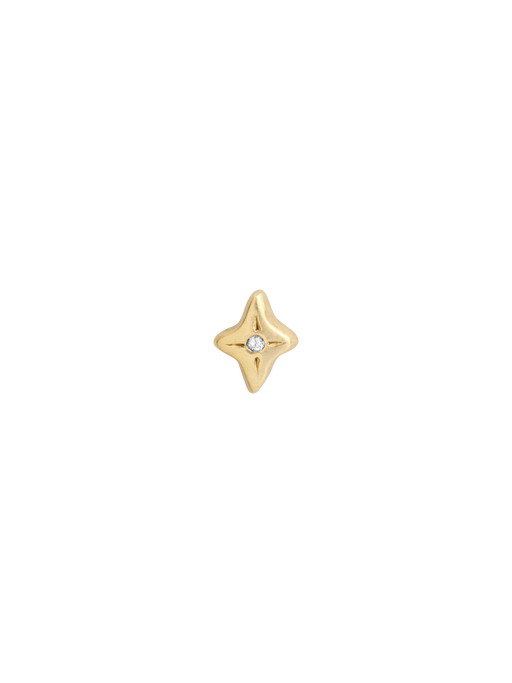 Diamond star earring photo