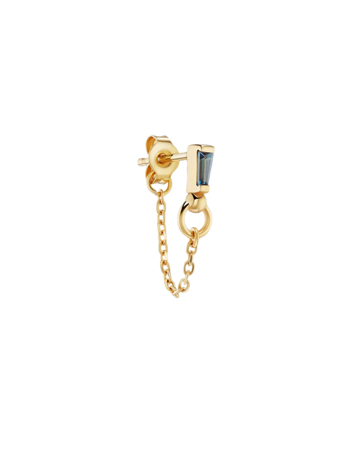 petite echo earring, sapphire photo