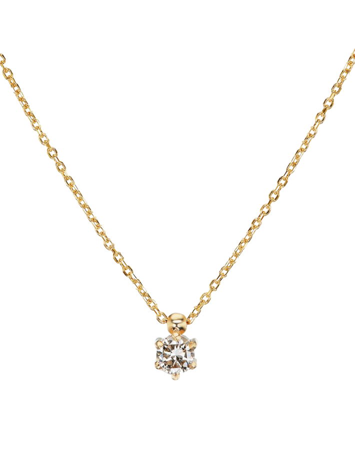 Astor necklace with champagne diamond