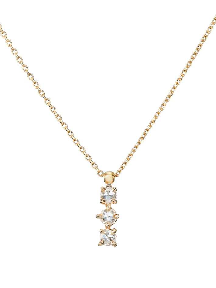 Rae necklace with white diamonds