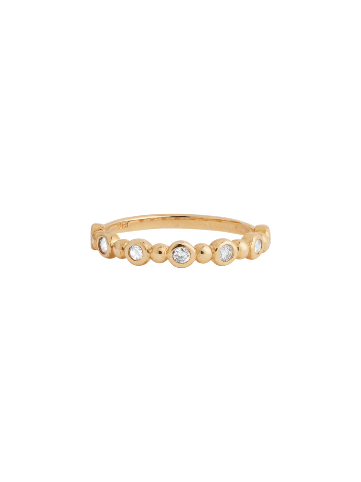 Ondine ring with white and champagne diamonds