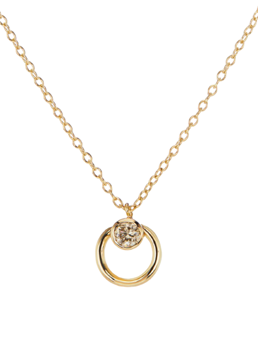 Vivi necklace with champagne diamond photo