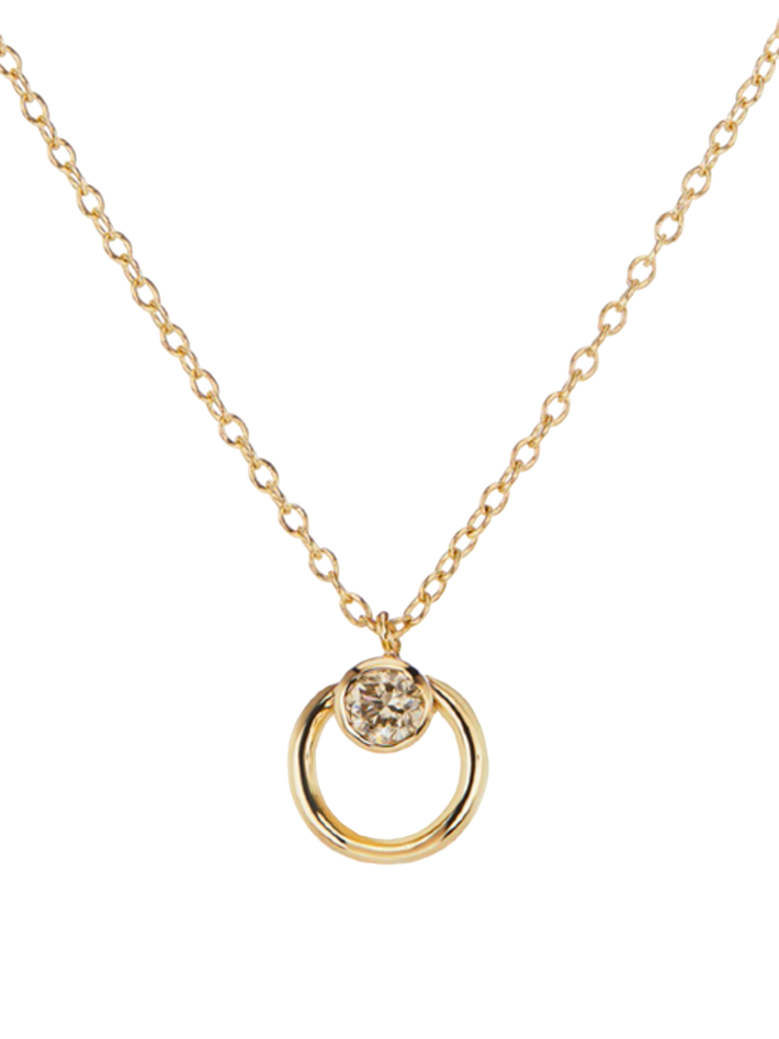 Vivi necklace with champagne diamond