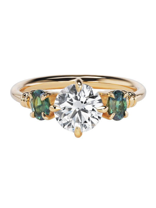 clancy ring, diamond & sapphire photo