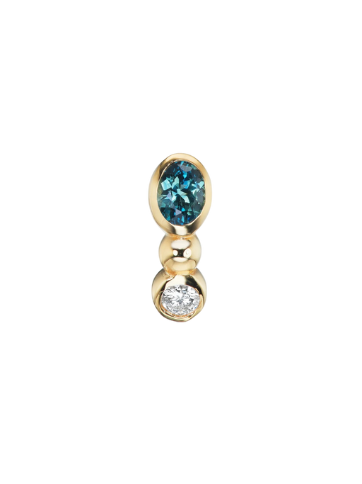 rowan earring, sapphire photo