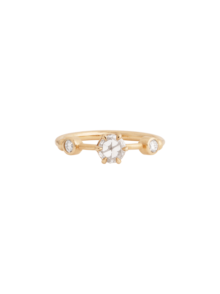 Astor ring with rose cut diamond