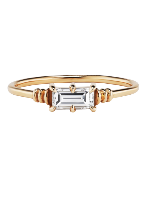 vela ring, baguette diamond photo