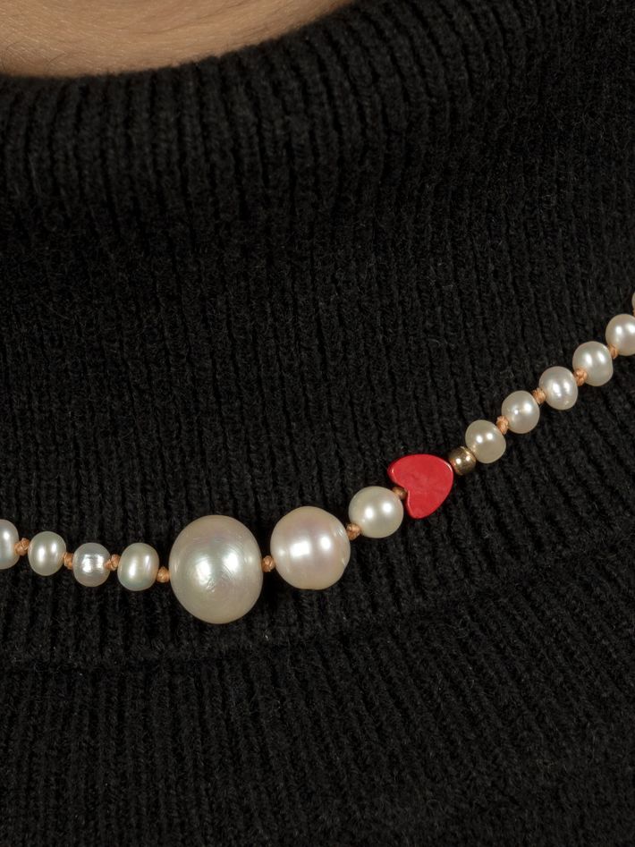 Pearl love necklace