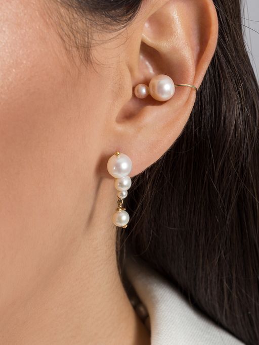 Standard pearl earcuff photo