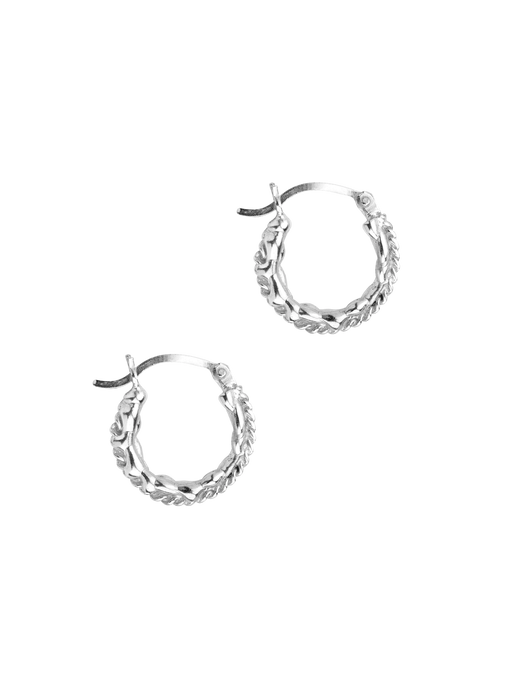 Lavish chain hoops silver photo