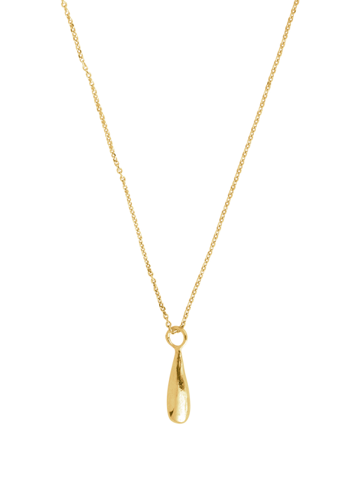 Tear necklace gold plated photo
