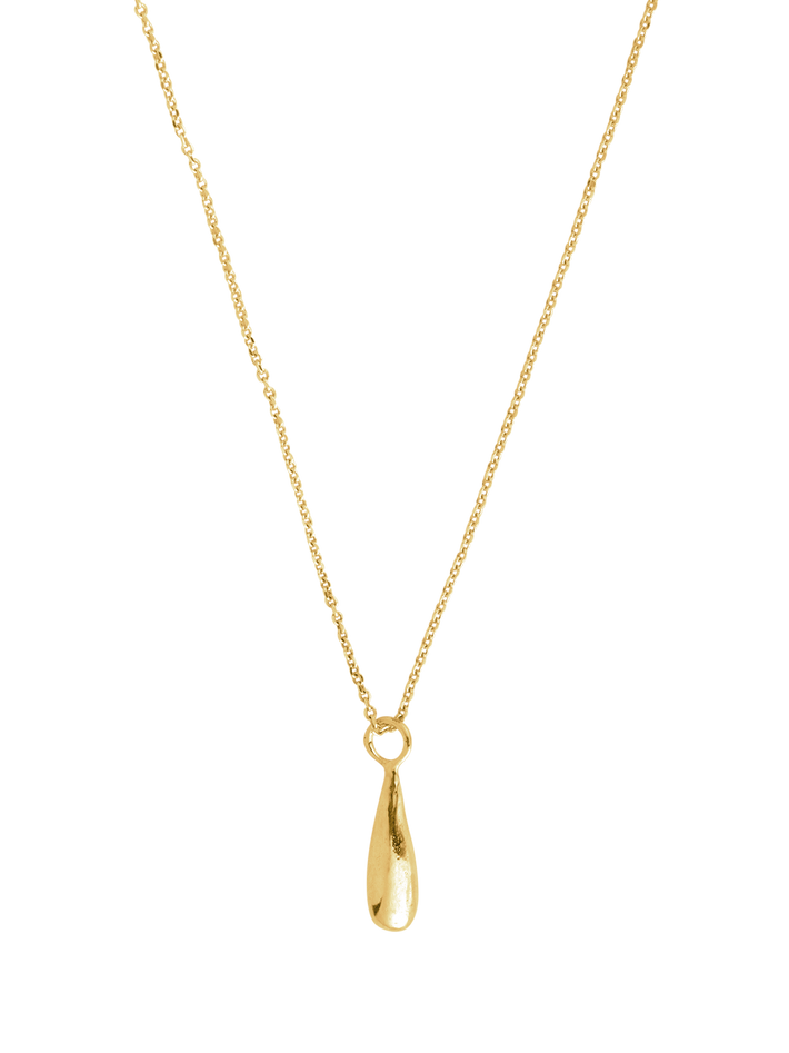 Tear necklace gold plated