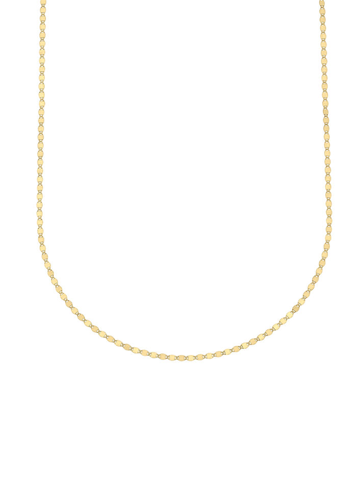 Flat oval disc chain