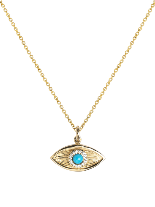 Pave evil eye necklace photo