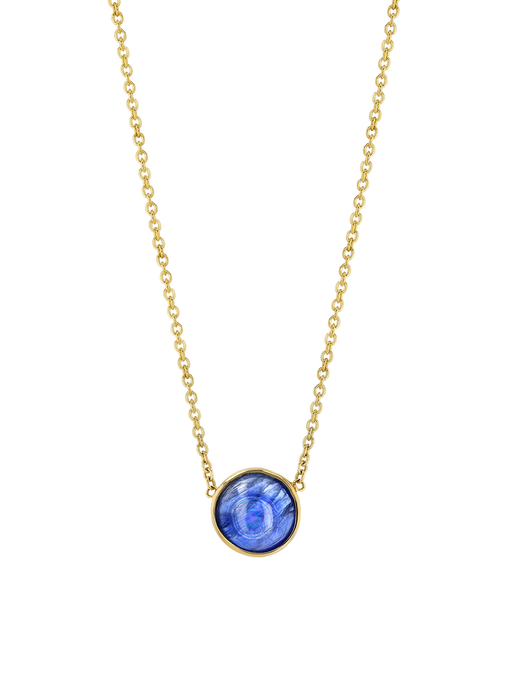 Round cab necklace kyanite photo