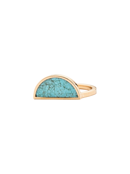 One half turquoise ring photo