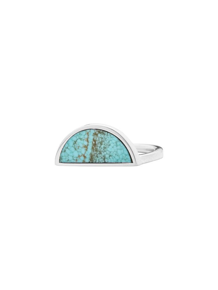 One half turquoise ring