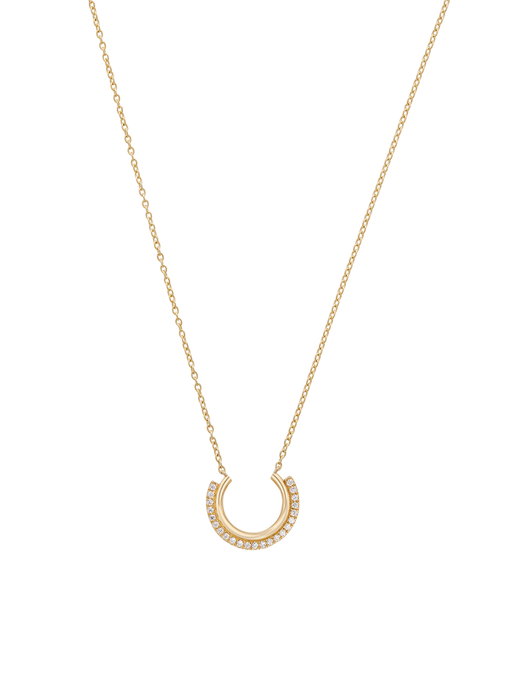 Diamond mini arc necklace photo