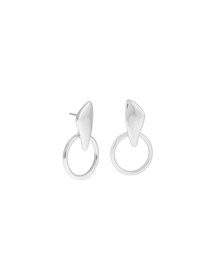 Petal door knocker earrings
