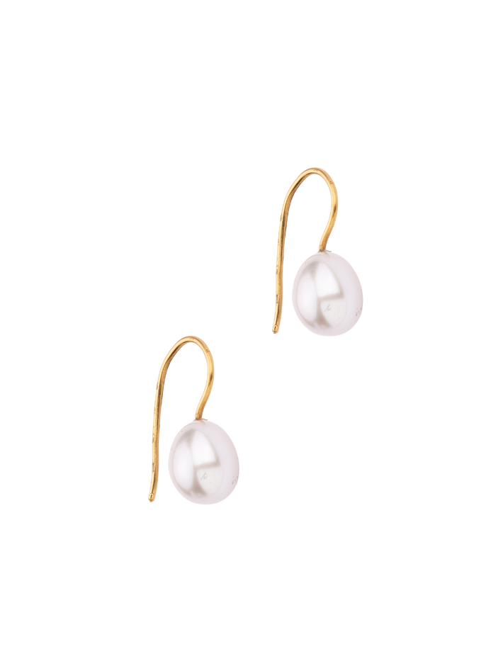 Dove grey pearls earrings