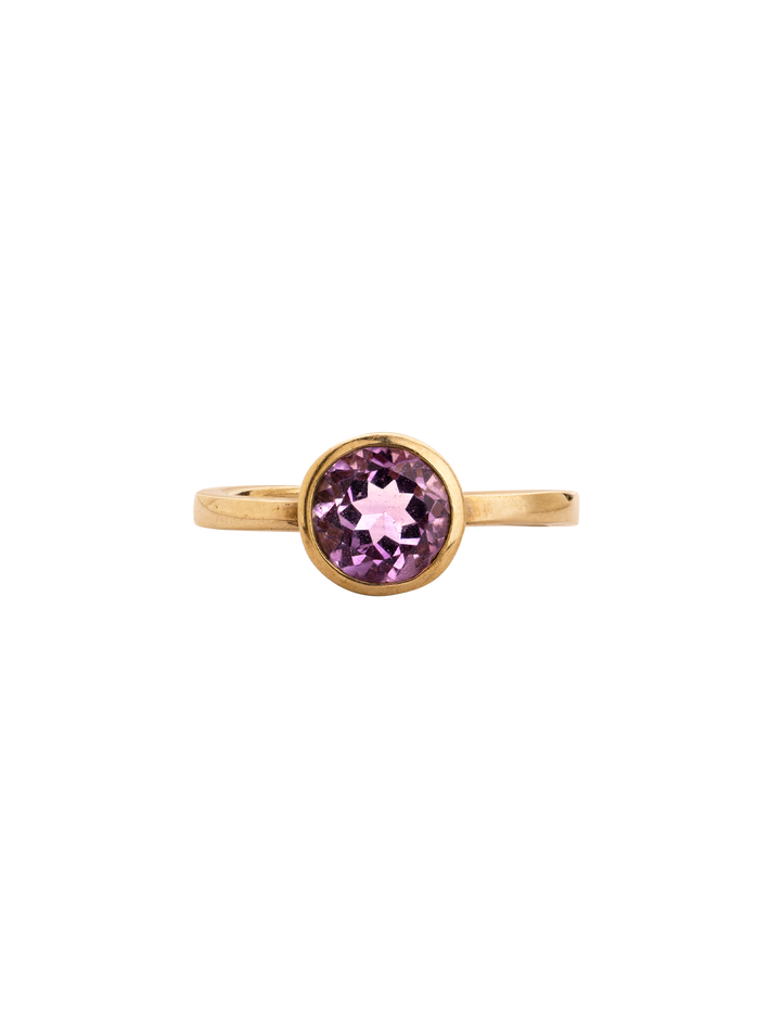 Purple amethyst bling ring