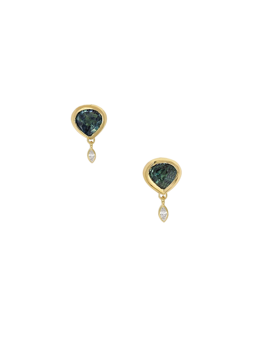 Sapphire Droplet Earrings photo