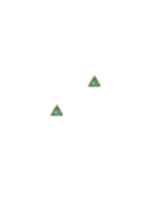 Emerald Pyramid Studs photo