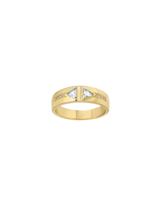 Diamond Double Pyramid Ring photo
