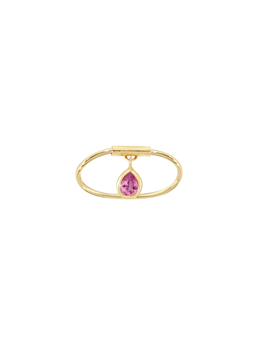 Pink Sapphire Drop Ring photo