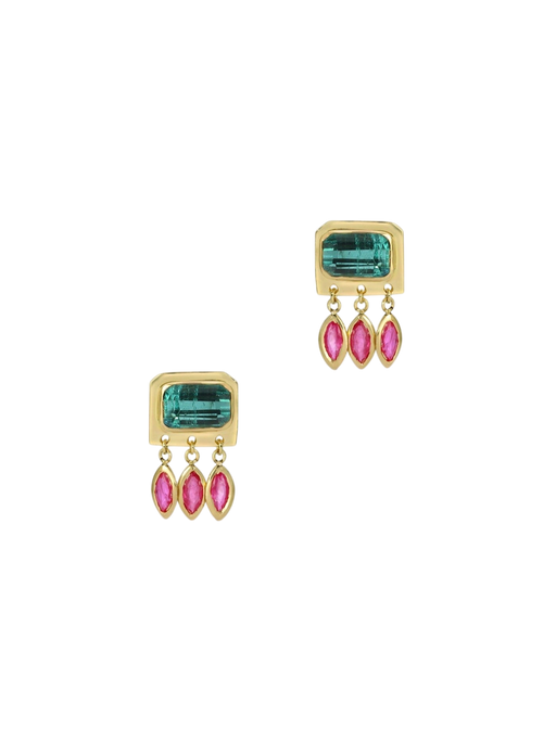 Raindrop Earrings in Topaz photo