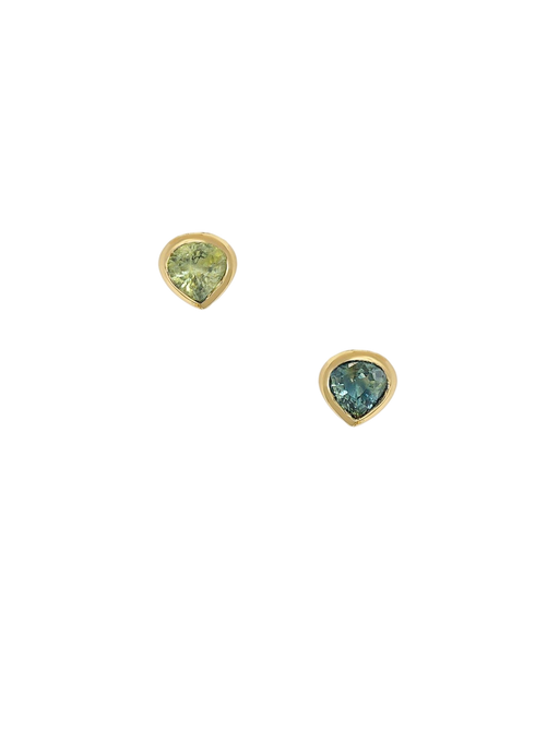 Mismatched Sapphire Droplet Studs photo