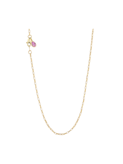 Rolo Chain in Pink Sapphire photo