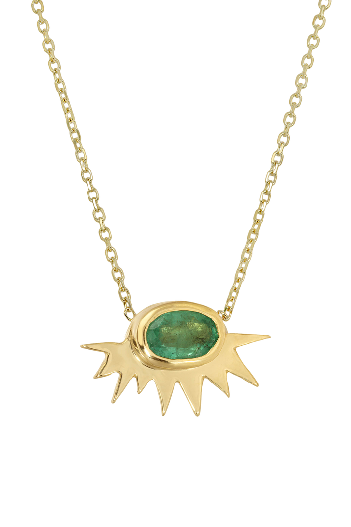 Tiny sunburst necklace