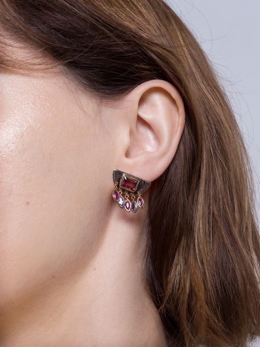 Aztec rain earrings photo