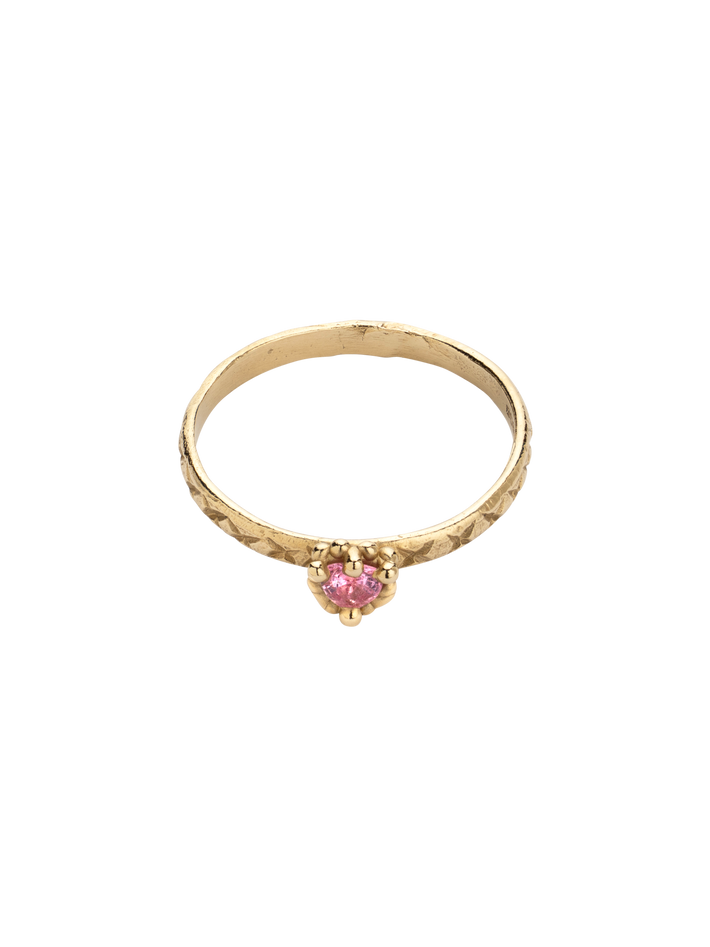 Pink sweetheart ring