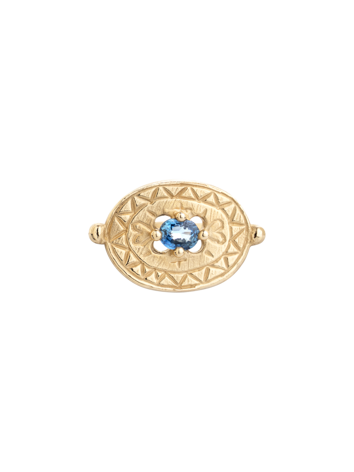 Blue shield ring