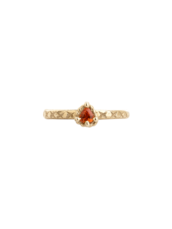 Orange sweetheart ring