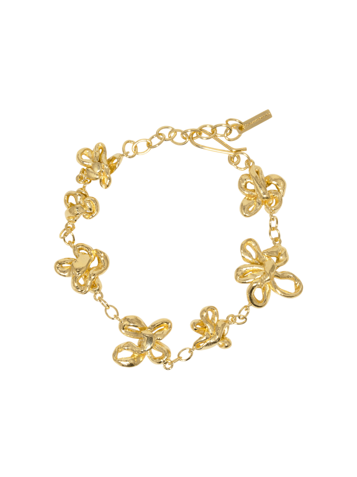 The past within the present - gold plated bracelet