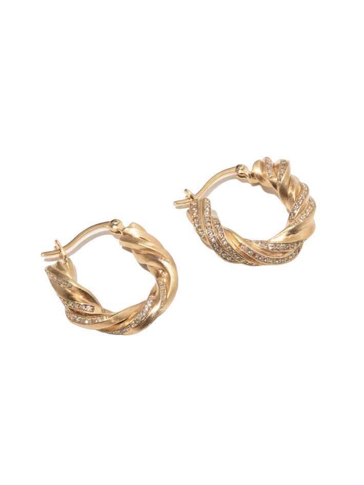 Deep state topaz hoops