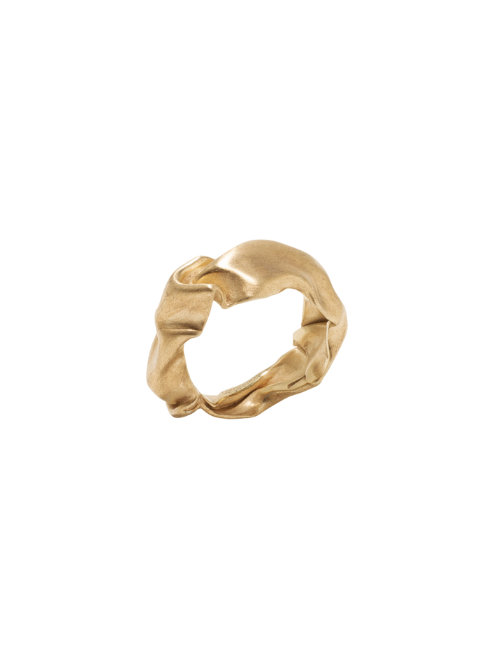 "Notsobig" crunched ring