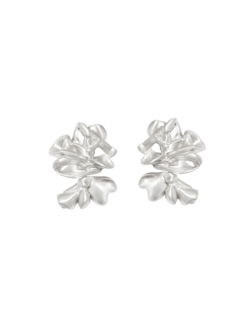 Splotch Recycled Silver Earrings photo