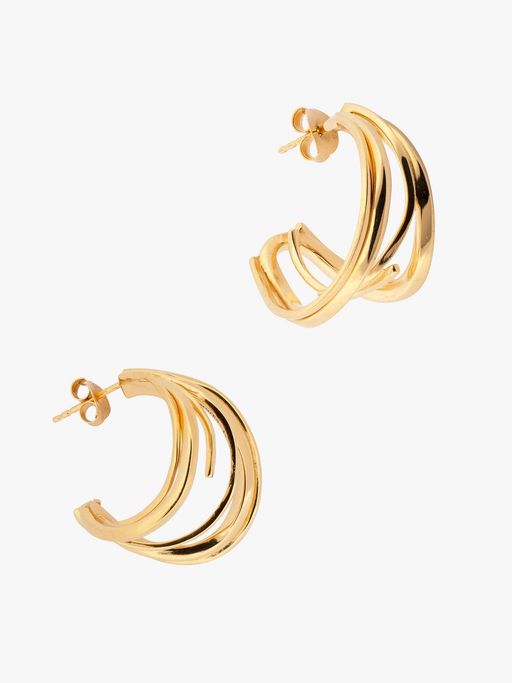 Strand hoop earrings photo