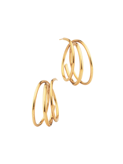 Flow ii - gold vermeil earrings  photo