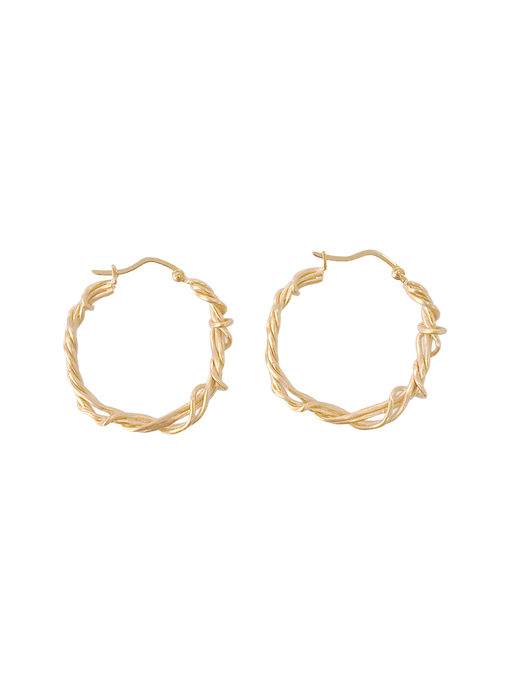 Classicworks A-Z Letter Hoop Earrings, Hoop Earrings, Designed by Completedworks